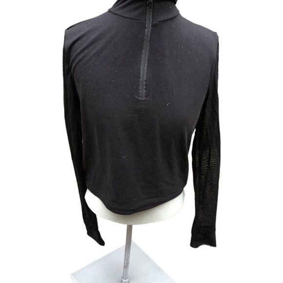 7. Feathers Boutique Long Sleeve Cropped Zip Up Top Medium - Picture 7 of 7